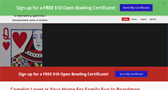 Desktop Screenshot of camelotlanes.com