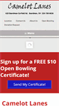 Mobile Screenshot of camelotlanes.com